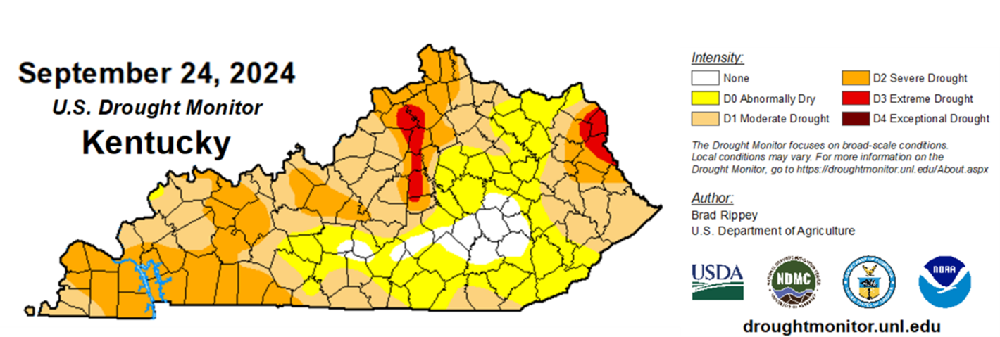 kentucky drought map 2024